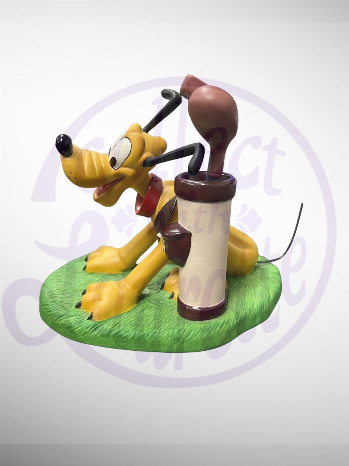 Walt Disney Classics Collection - WDCC A Golfer's Best Friend Pluto Canine Caddy Figurine (No Box)